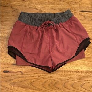 MPG Women's Rust and Gray Athletic Shorts